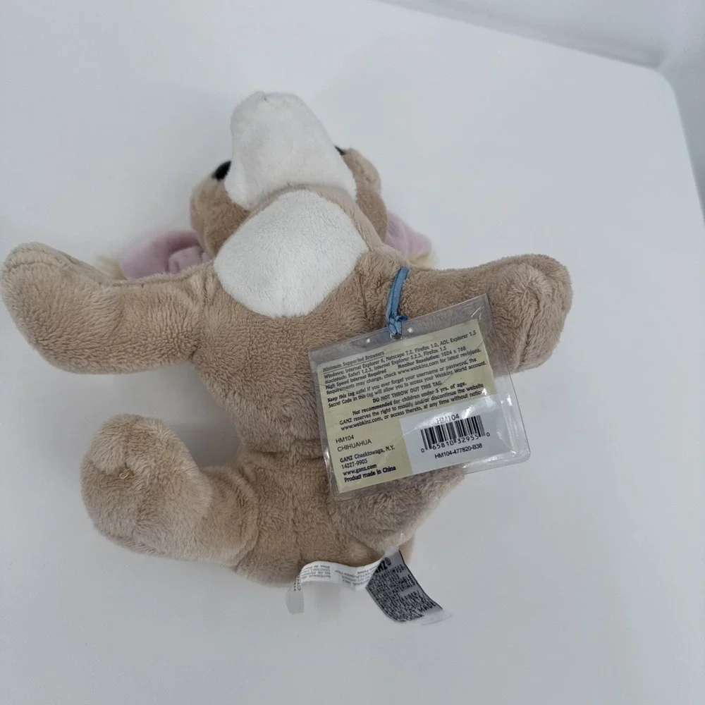 GANZ Webkinz CHIHUAHUA Dog‎ Plush ~ HM104 ~ NEW with Sealed Code